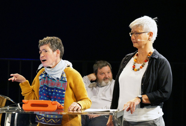 Bild: Die Referentinnen des Trialog-Vortrags. 