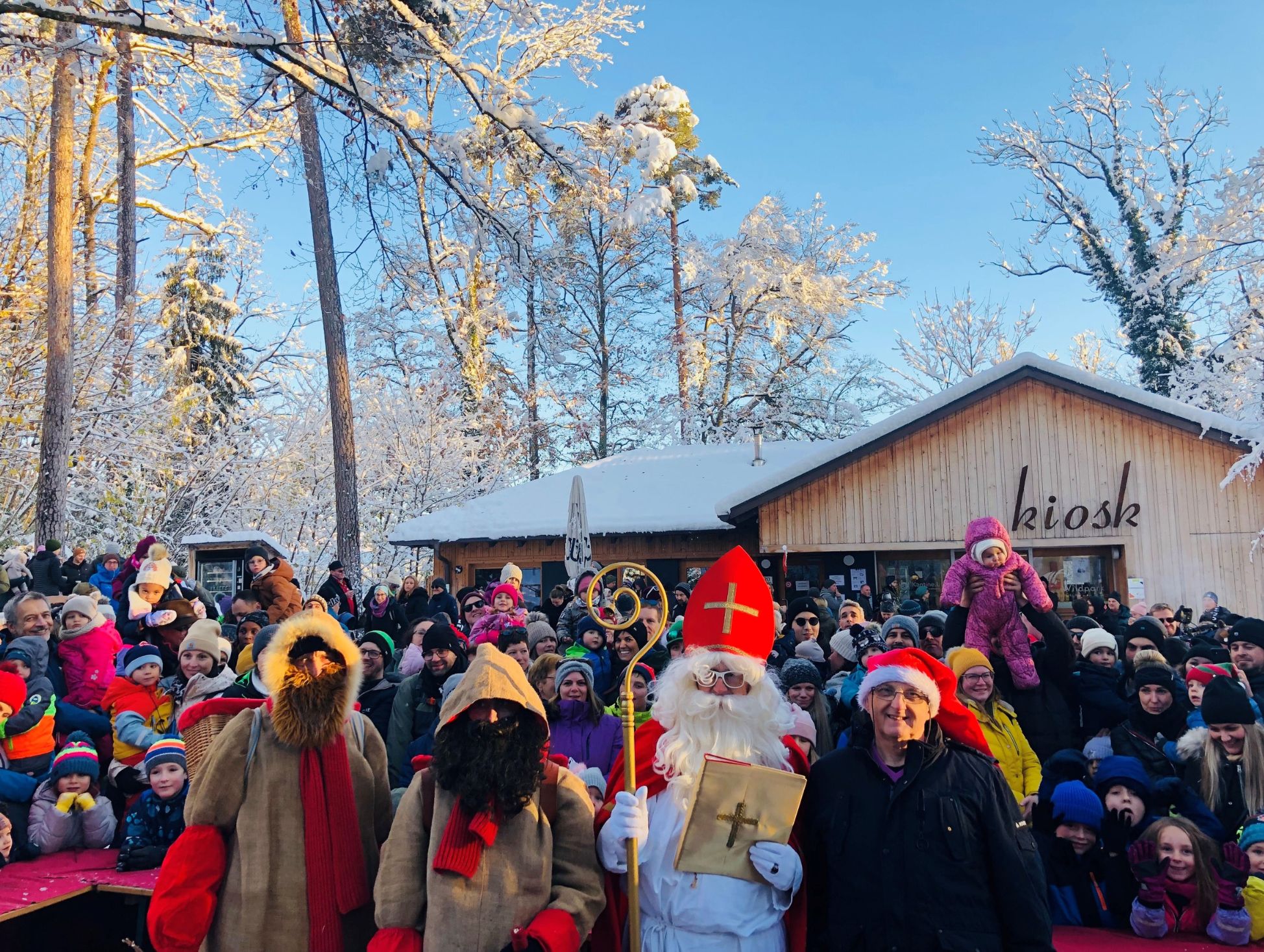 Der Nikolaus macht Halt im Wildpark